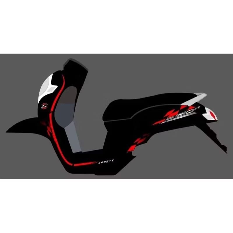 STRIPING TRANSPARAN SCOOPY NEW DESAIN COPY ORI 2018