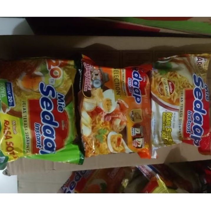 

Sedaap kuah mie instan mix 3pcs