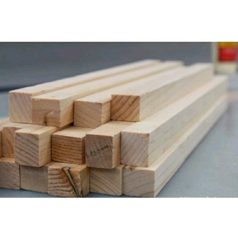 KAYU RENG SERBAGUNA KAYU JATI BELANDA UKURAN 1,5 X 1,5 CM