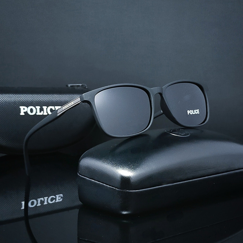 Kacamata police Hitam Pria / COD / Kacamata Hitam Pria Lensa Polarized