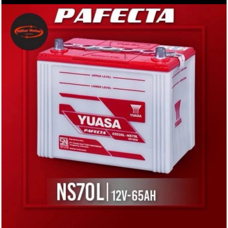 Aki Basah Yuasa Pafecta NS70L 12V 65Ah 65D26L Innova Diesel hilux