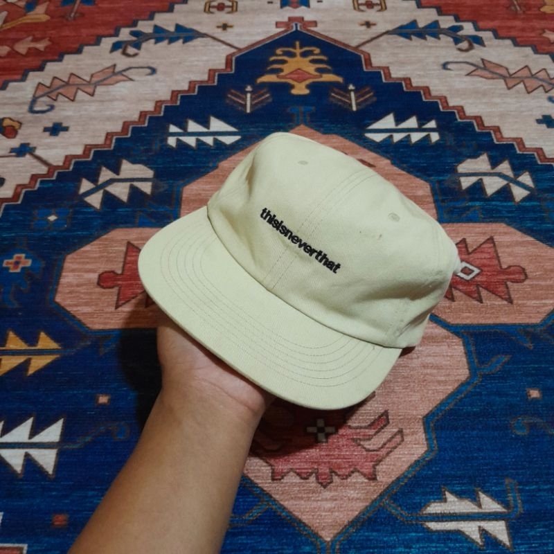 Thisisneverthat six panel caps - khakis