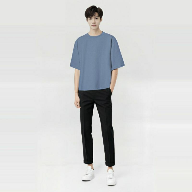 BOXY 100% COTTON COMBED 24S/KAOS DISTRO TERMURAH/BAJU PRIA WANITA/BAJU KAOS PENDEK/KAOS HODIEE LENGA