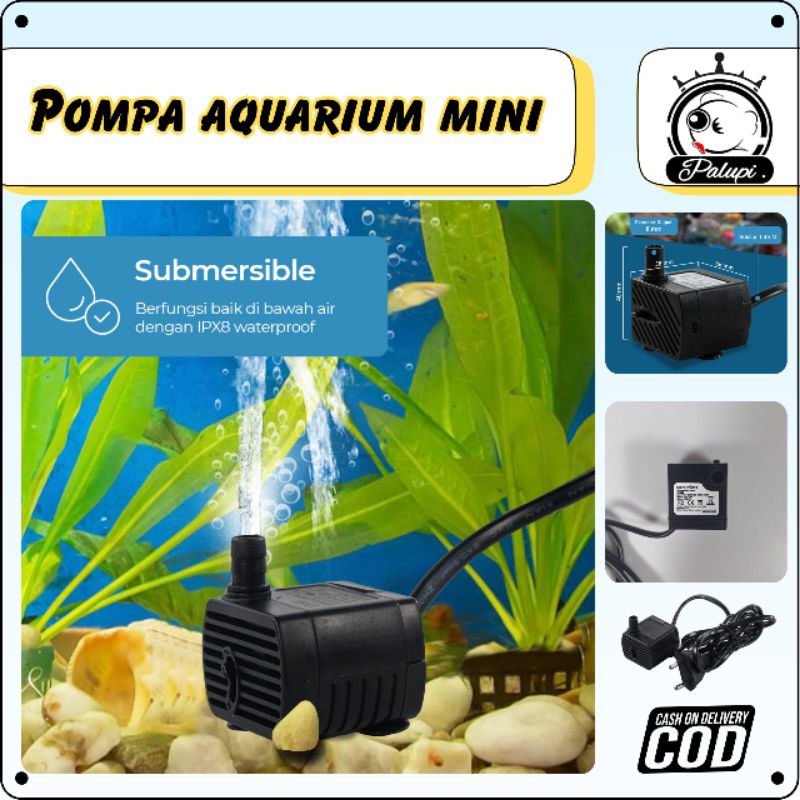 Livvicstore Pompa Mini Sumbersible Pompa Mini Aquascape Filter Air Mini Pompa Kolam Mini Air Terjun