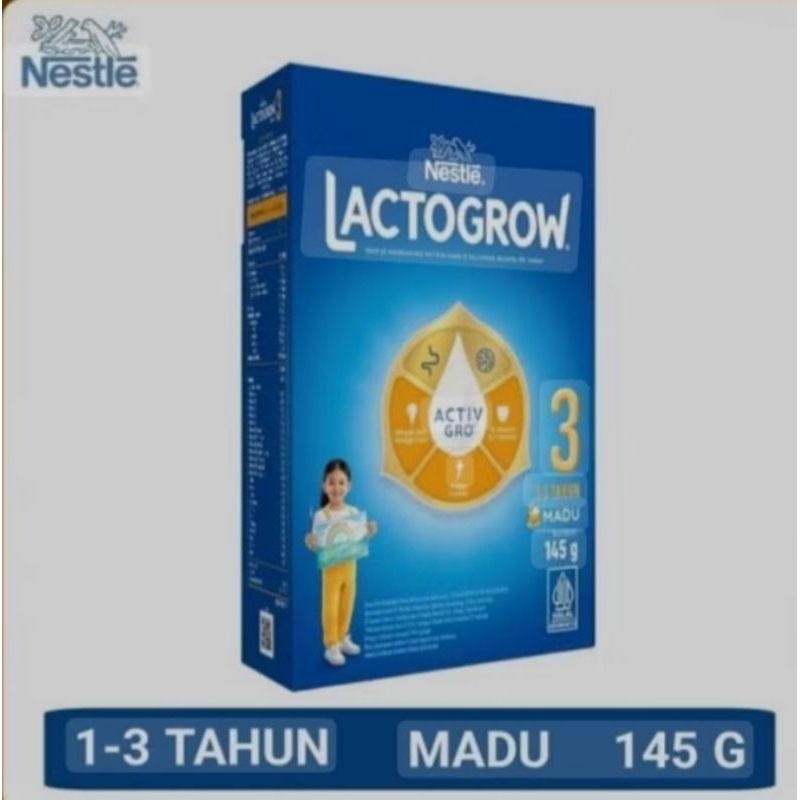 

Nestle LACTOGROW 3 Madu - Susu pertumbuhan rasa madu untuk anak usia 1-3 tahun 145g