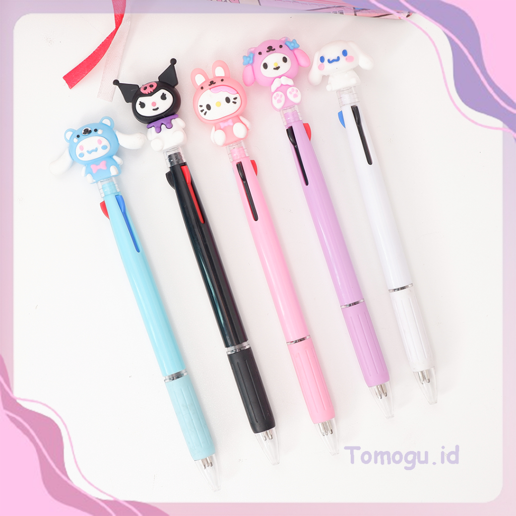

Pena 3 Warna Sanrio Pulpen Gel Pen Bolpen Bolpoint Tinta Kuromi Cinnamoroll My Melody Hello Kitty