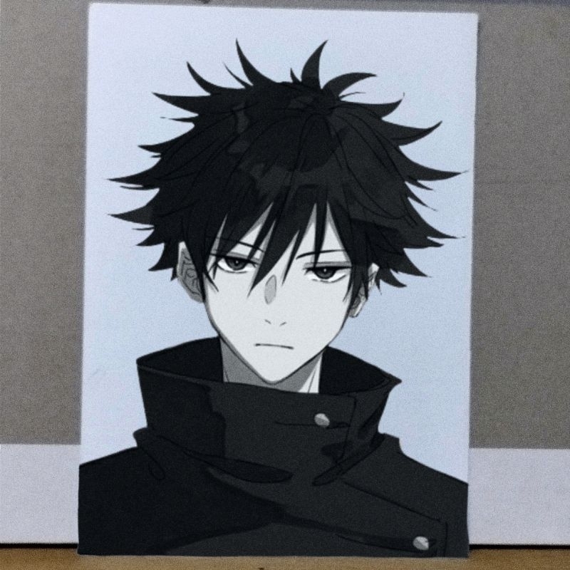 

Anime / Gambar Sketsa MEGUMI FUSHIGURO Jujutsu Kaisen (hitam putih)