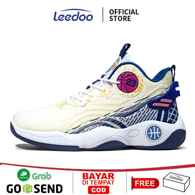 BIG PROMO NEW Leedoo Sepatu Basket Cowok Casual Sepatu Olahraga Outdoor Sepatu Training Basket
