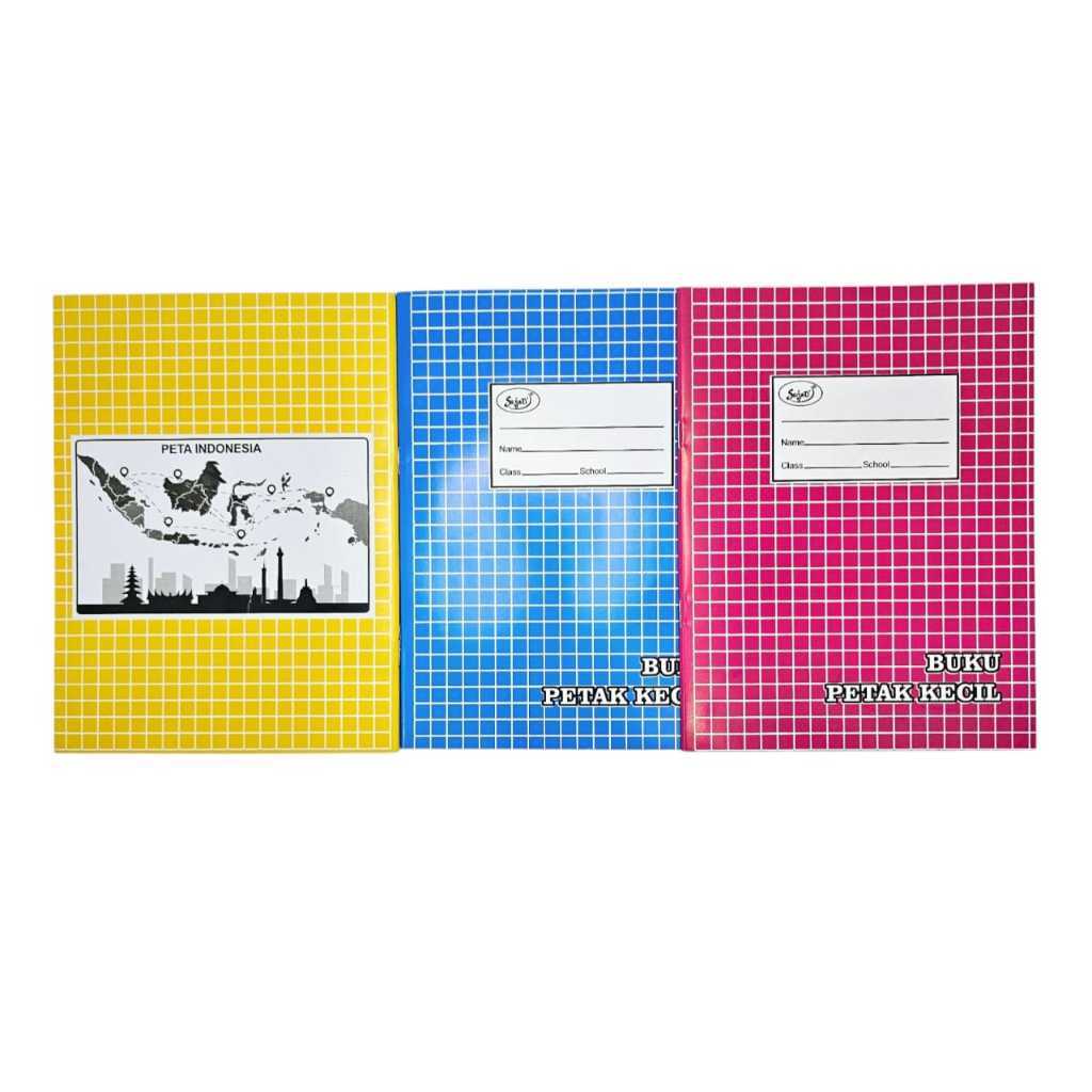 

Buku Tulis 30/50/98 Lbr Matematika/Petak kecil/Petak besar/Halus kasar SEJATI - (1 Pcs)