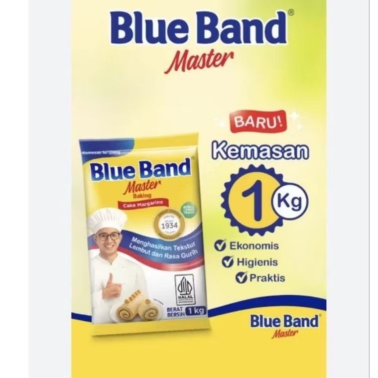 

RB blue band master 1 kg bebas lemak trans