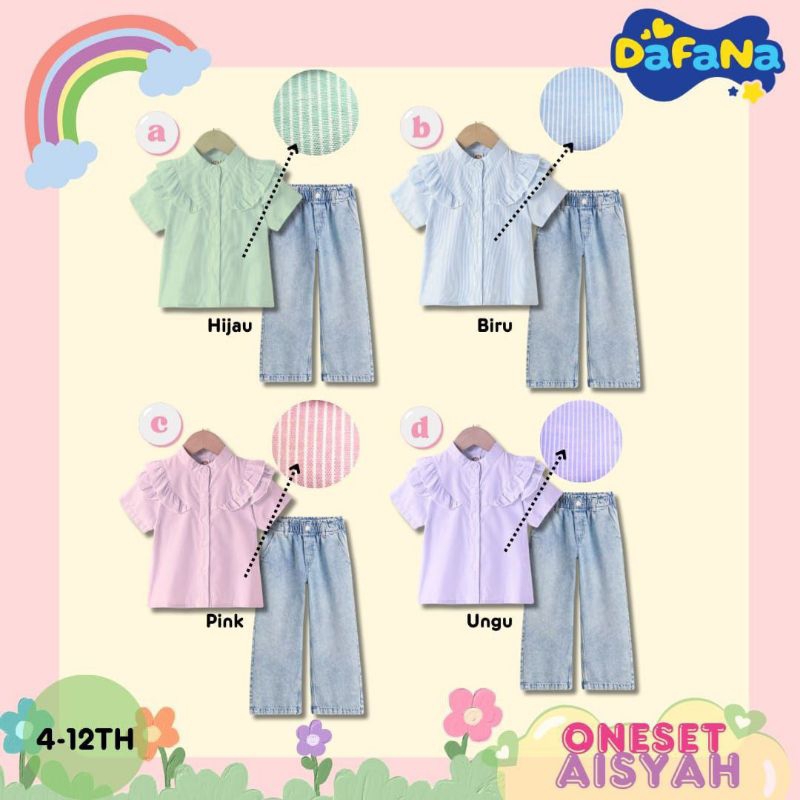 PO ‼️ Pre Order | Oneset Aisyah by DaFaNa