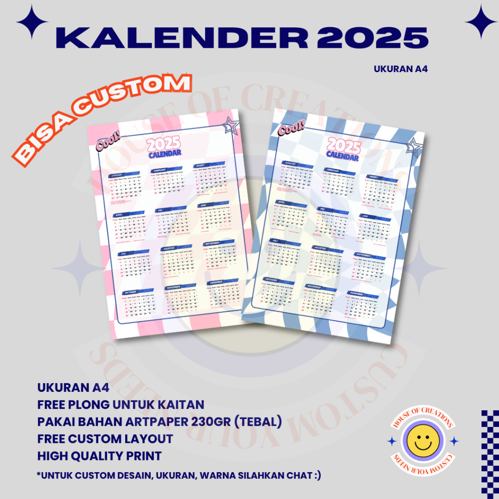 

CUSTOM KALENDER 2025 AESTHETIC TERMURAH UKURAN A4