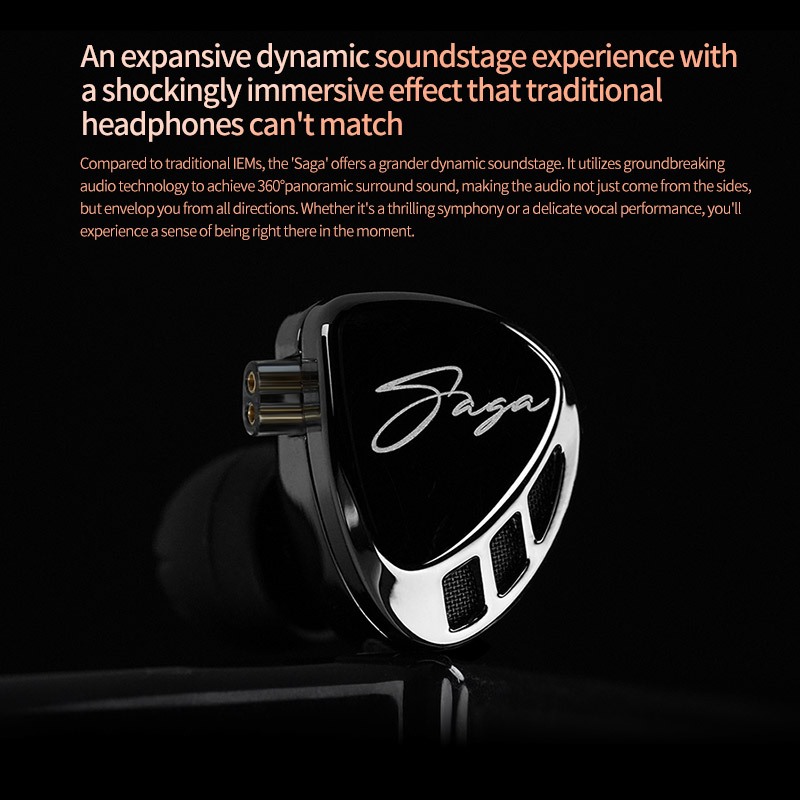 KZ SAGA Single DD In Ear Earphone Metal with MIC