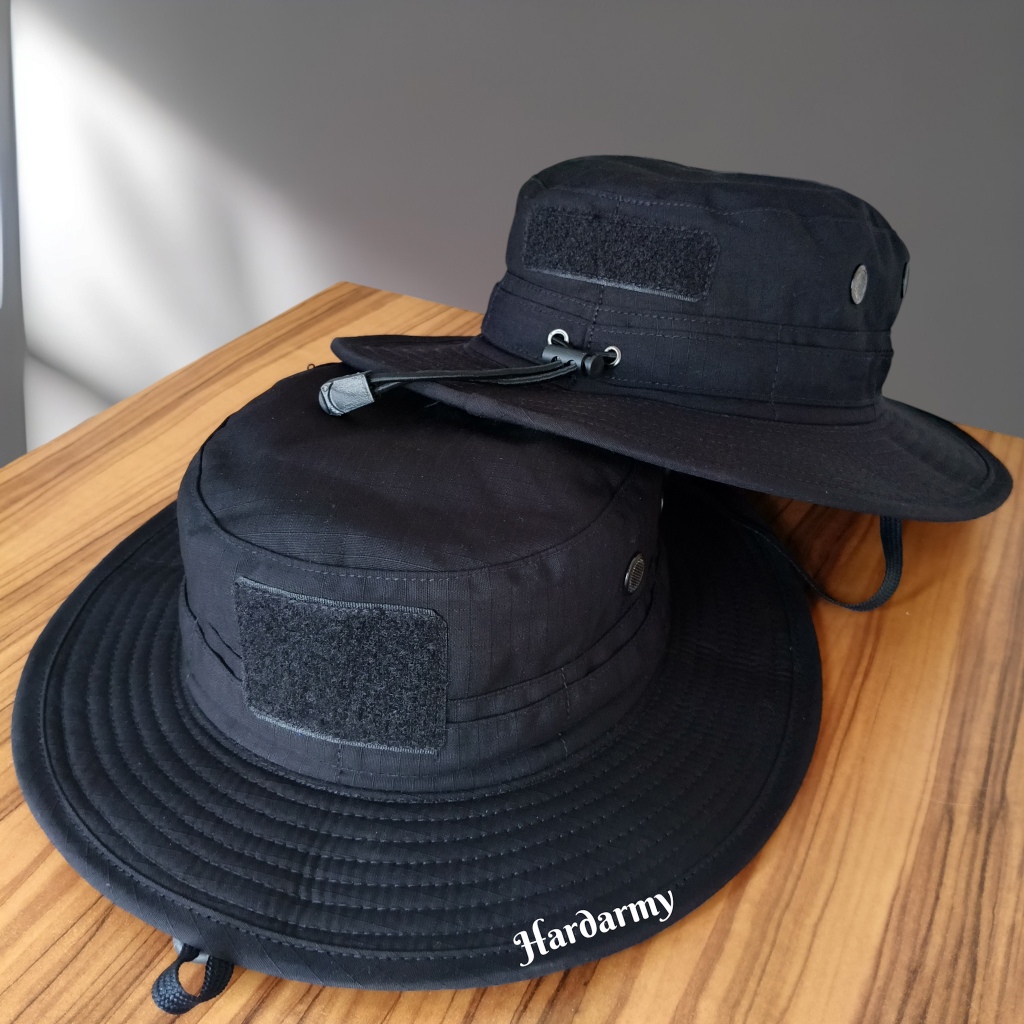 TERBARU// Topi Rimba kawat | Topi Rimba Ribstop||Topi Rimba outdoor | Topi Rimba Hitam | Topi Rimba 