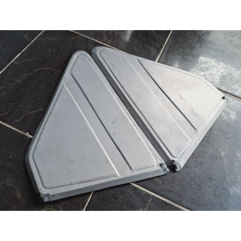 Cover Tutup Aki Motor Japstyle Custom Dop Accu Box Aki Bratstyle Scrambler PNP THUNDER SCORPIO TIGER