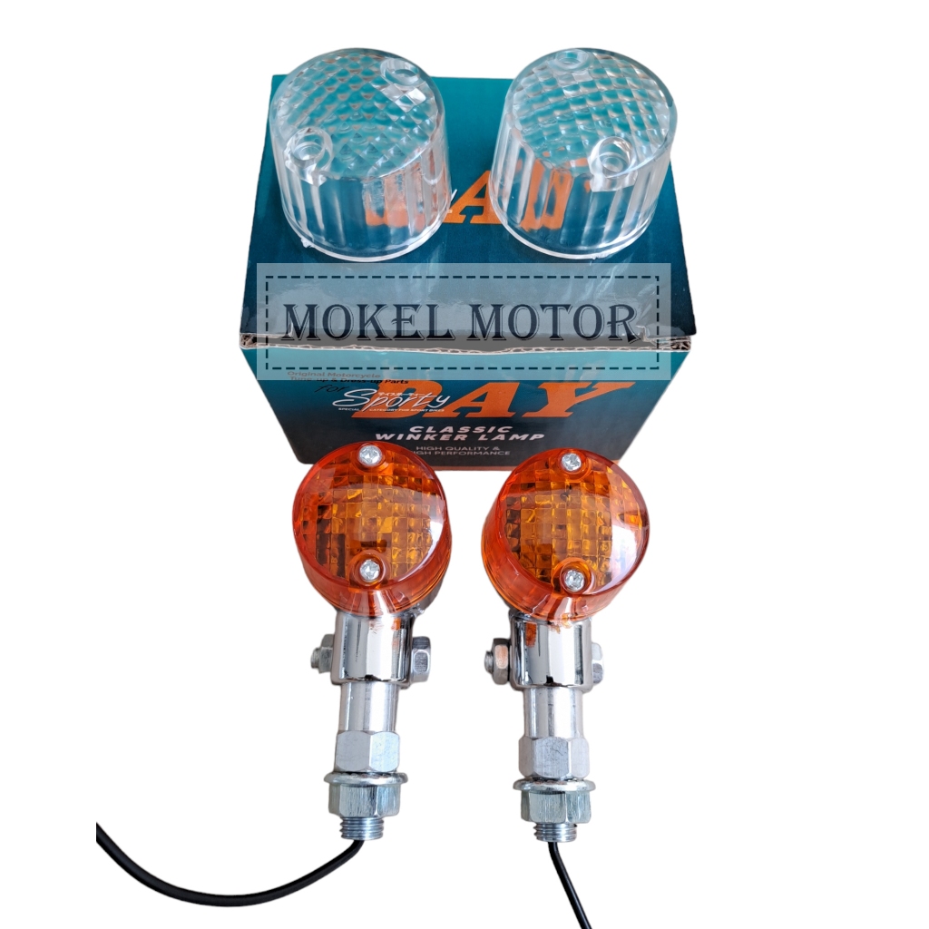 Lampu Sein Sen Riting Palu Bulat CB GL Mega Pro Tiger