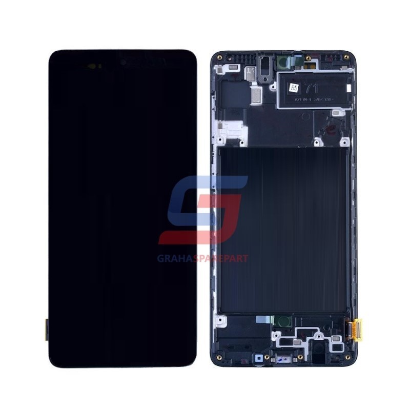 LCD SAMSUNG A71 / A715 / A715F + FRAME FULLSET TOUCHSCREEN
