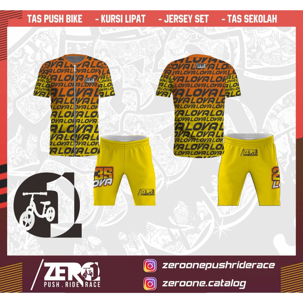 Jersey set Aero Push Bike Pendek