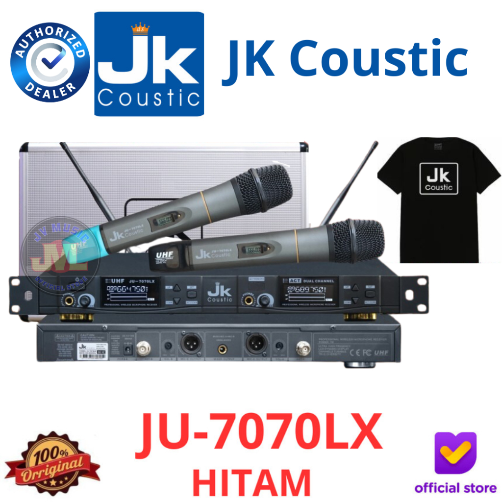 JK Coustic JU7070LX Dual Handheld Microphone Wireless JK Coustic JU-7070LX