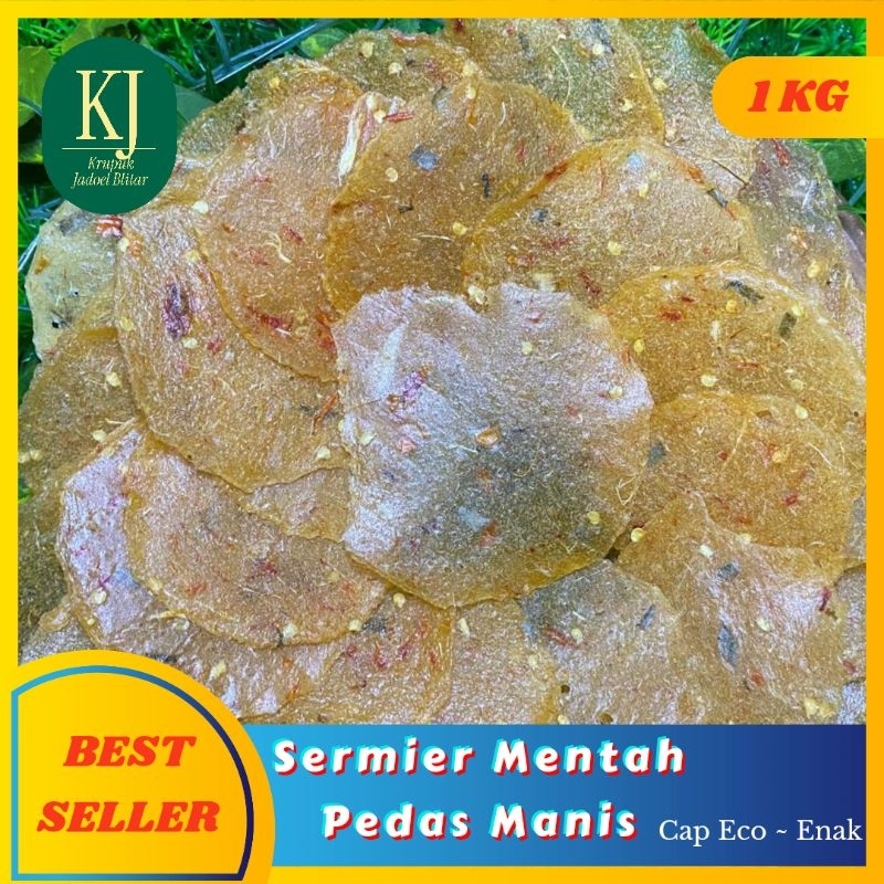 

[1Kg] Krupuk Sermier / Samiler Mentah Pedas / Manis Cap Eco Enak