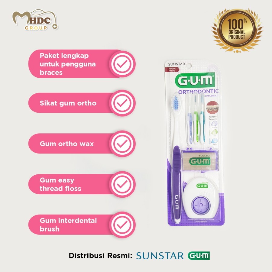 Paket Perawatan Behel Gum Orthodontic Kit (Peralatan Perawatan Behel / Kawat Gigi)