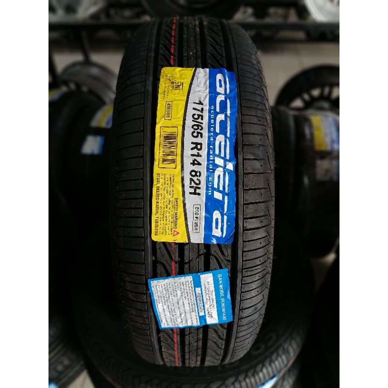 Ban mobil ukuran standart agya ayla brio calya dll 175/65 r14 Accelera ecoplus ban 175 65 r14