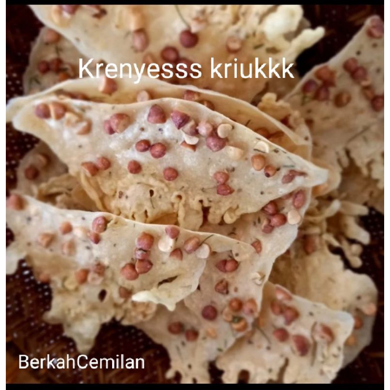 

(TERLARIS) Renyahh Tipis 500gr Peyek Kacang Hijau Crunchy
