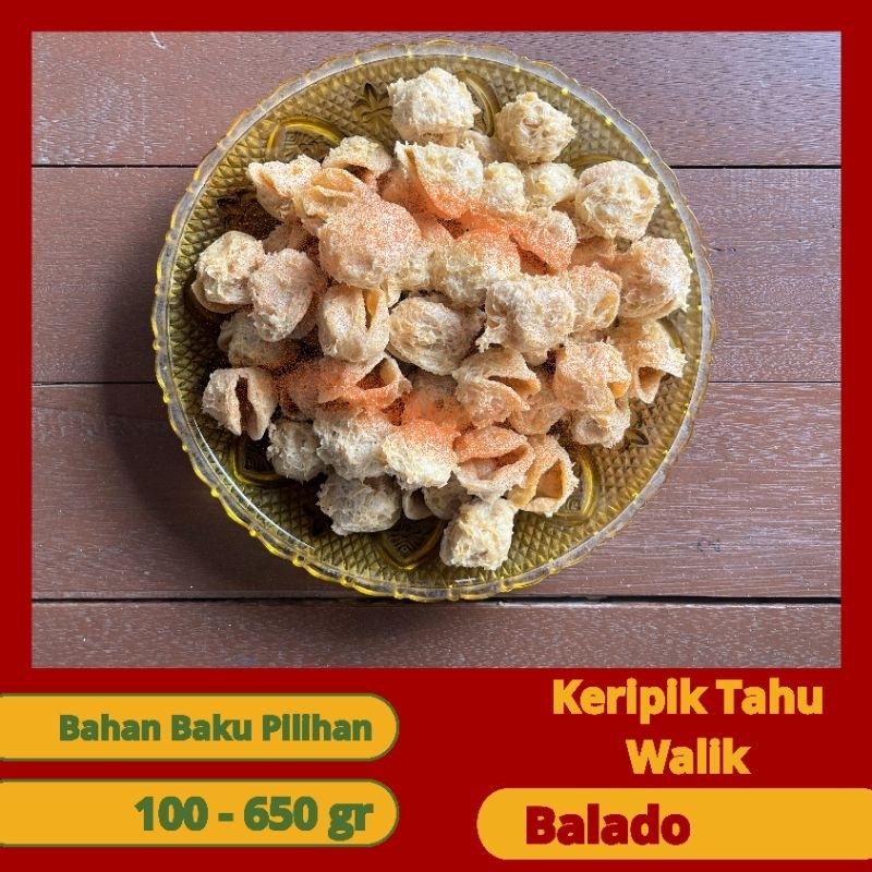 

[ Balado ] Keripik Tahu Walik / Keripik Tahu Pong / Tahu Bulat Mini / Keripik Kulit Tahu