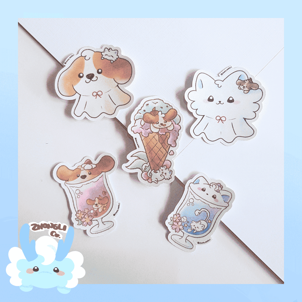 

CHOCOMOCHI GLITTER STICKER