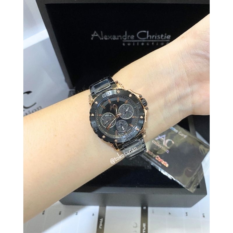 Alexander Christie AC Collection 9205 BF Original Bergaransi Jam Tangan Rantai Wanita