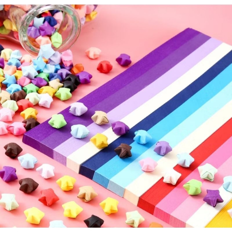 

KERTAS ORIGAMI BINTANG 50 PCS WARNA WARNI