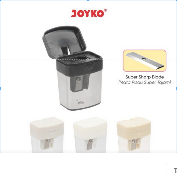 

( 1 PACK ) Rautan Serutan Sharpener Joyko B-23AN Monochrome Colour 1 PACK ISI 12 BIJI