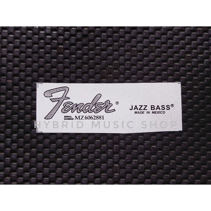 Decal Fender Jazz Bass Mexico Water Slide