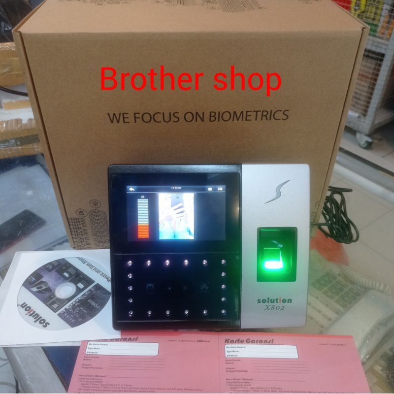 mesin absensi solution x802