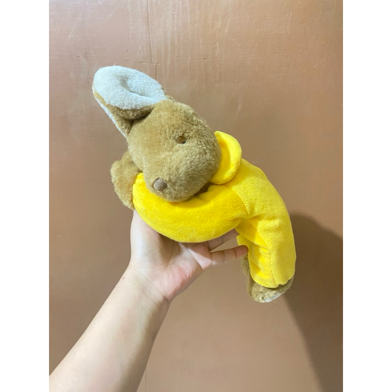 Boneka Karakter Sleeping Kangaroo Vintage Style size 30x11cm / Boneka Kangguru Tidur / Boneka Kanggu