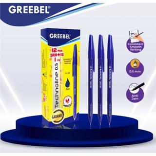 

(ORIGINAL 100% INDONESIA ) PULPEN GREEBEL TECHNOLINE 0,5mm ( 1 pack isi 12 pcs + bonus 1 pcs )