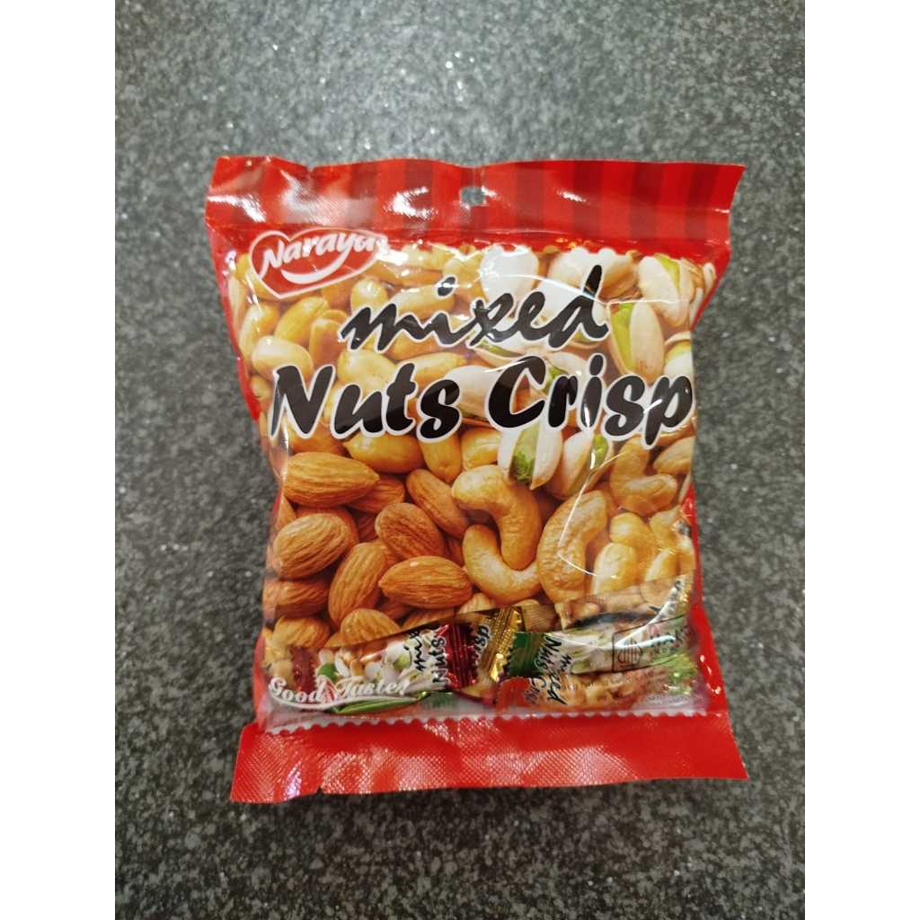 

Naraya Mixed Nuts Crisp 120 Gram - Permen Kacang Krispi