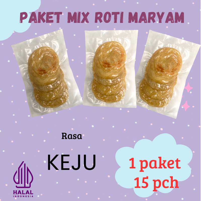 

ROTI MARYAM I ROTI CANEI ISIAN KEJU 15 pch