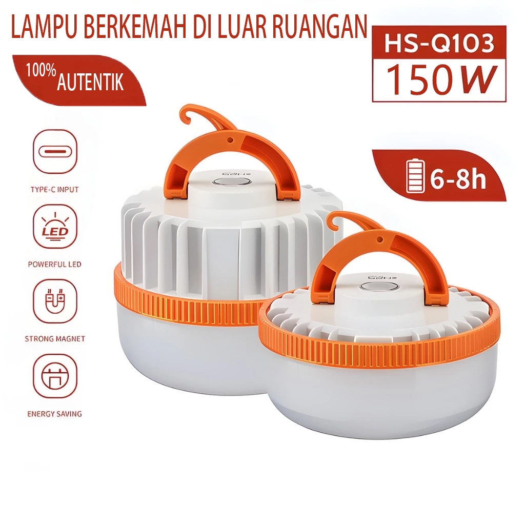 Lampu Emergency  tahan 24 jam Gantung Camping Lamp