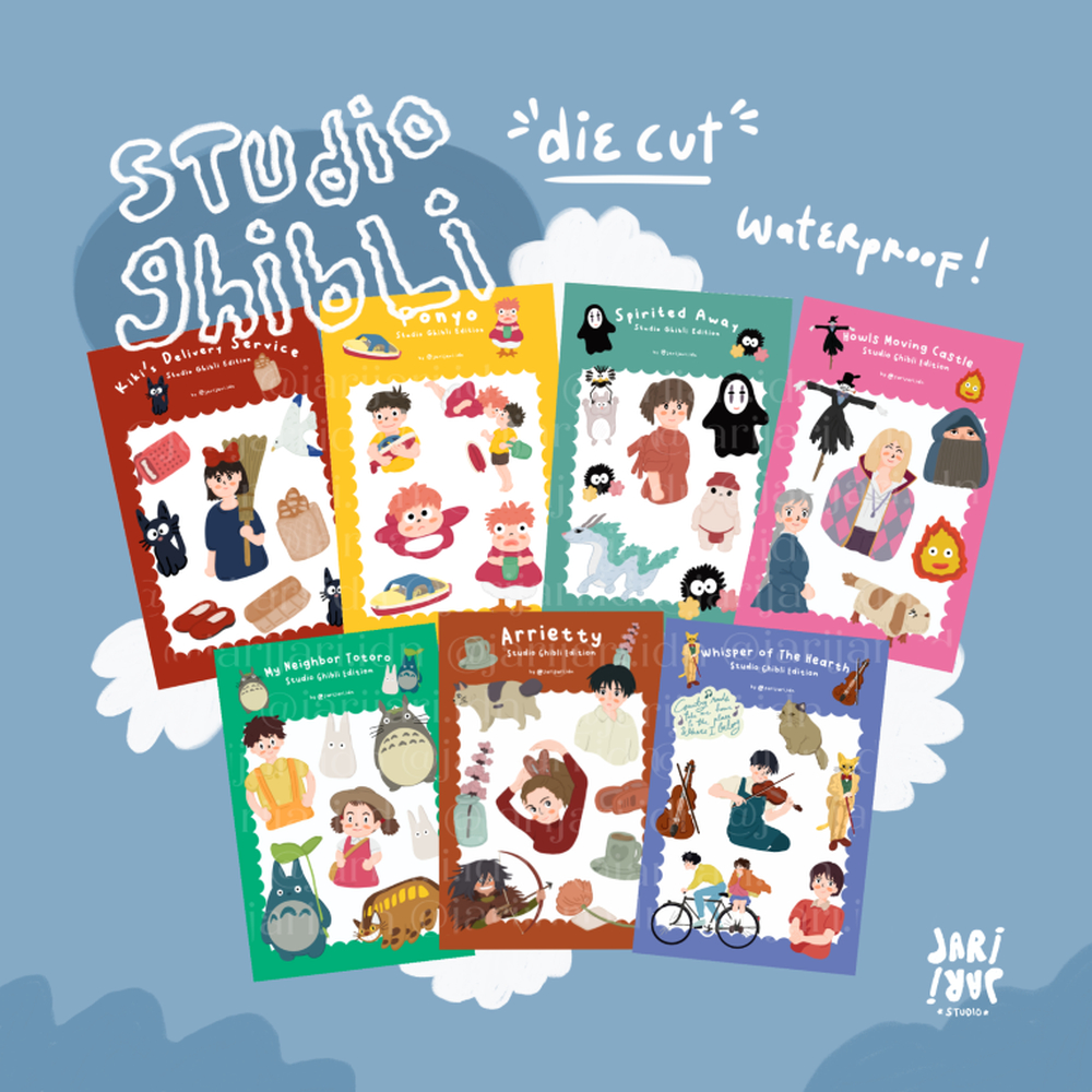 

JARI JARI Ghibli Sticker Pack / Stiker Die Cut
