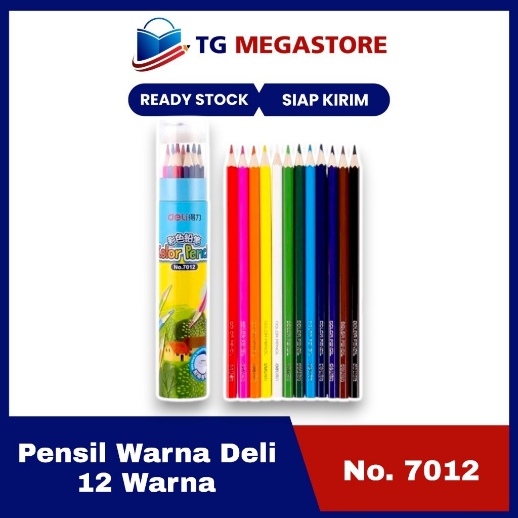 

Pensil Warna DELI Youku 12 Warna Bonus Serutan - 7012