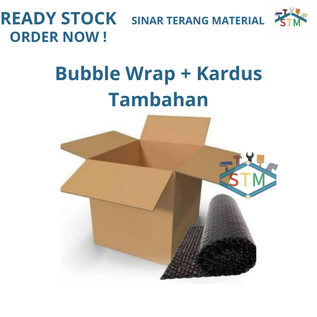 

Bubble Wrap + Kardus Tambahan