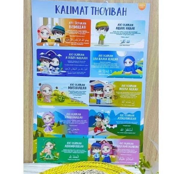 

Poster Edukasi Anak Muslim ~ Kalimat Thoyyibah ARShoop Samarinda