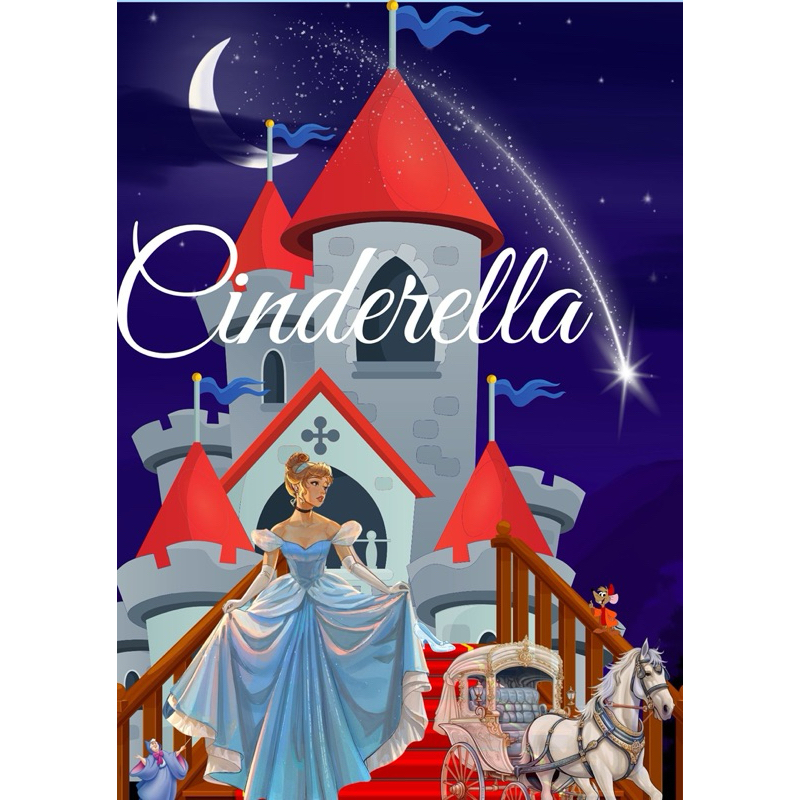 Buku Mewarnai Gambar Cinderella/ untuk anak SD/TK/PAUD