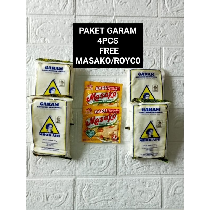 

Garam mbok ayu/garam konsumsi beryodium/berat 200gr