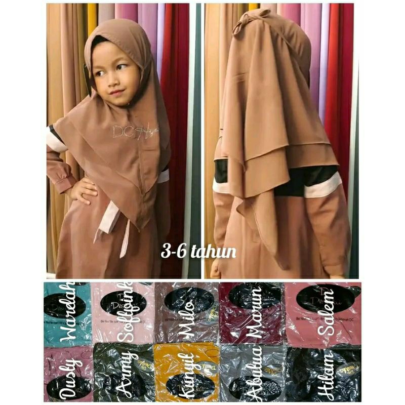 HIJAB SIRIA ANAK // HIJAB DC DESVIKA SYARI ANAK // HIJAB SIRIA CERUTTY ANAK