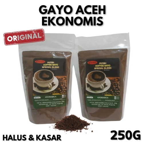 

Kopi Gayo Ekonomis 250gr Bubuk Halus dan Kasar