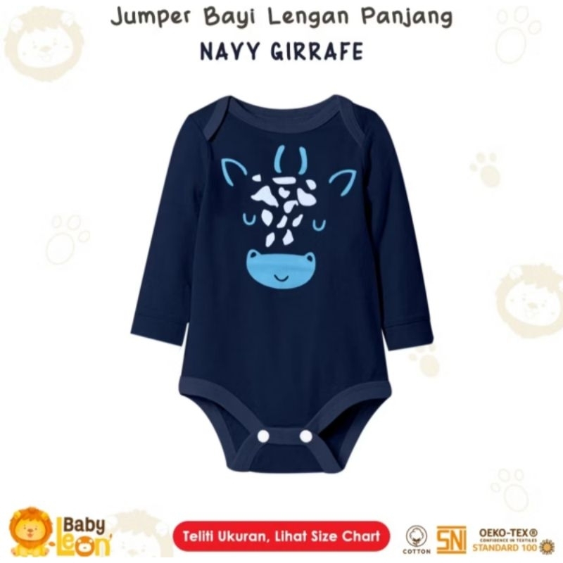BABY LEON Jumpsuit Bayi Seri Laki-laki Perempuan Lengan Panjang