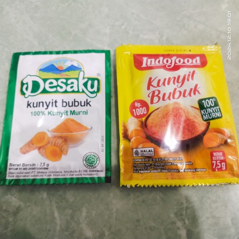 

Desaku atau Indofood Kunyit 1sch 7,5g