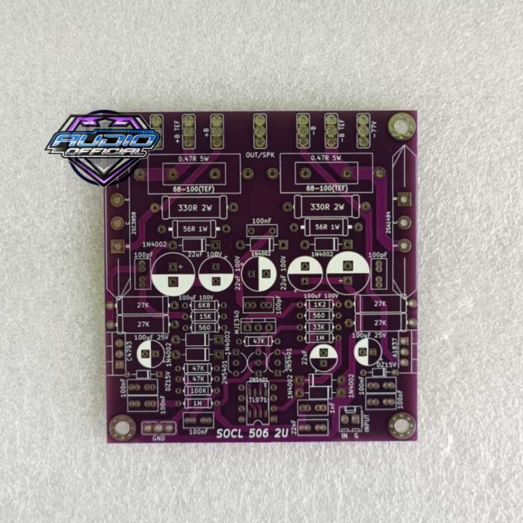 PCB Socl 506 TEF 2U Double Layer FR4 Fiberglass